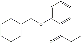1-[2-(cyclohexylmethoxy)phenyl]propan-1-one 结构式