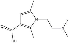 1-[2-(dimethylamino)ethyl]-2,5-dimethyl-1H-pyrrole-3-carboxylic acid 结构式