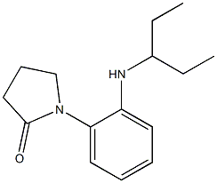 1-[2-(pentan-3-ylamino)phenyl]pyrrolidin-2-one 结构式