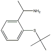 1-[2-(tert-butylsulfanyl)phenyl]ethan-1-amine 结构式