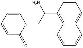 1-[2-amino-2-(1-naphthyl)ethyl]pyridin-2(1H)-one 结构式