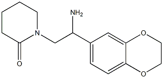 1-[2-amino-2-(2,3-dihydro-1,4-benzodioxin-6-yl)ethyl]piperidin-2-one 结构式