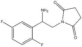 1-[2-amino-2-(2,5-difluorophenyl)ethyl]pyrrolidine-2,5-dione 结构式