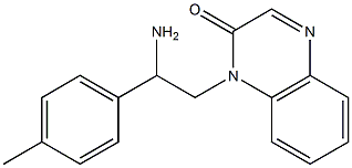 1-[2-amino-2-(4-methylphenyl)ethyl]-1,2-dihydroquinoxalin-2-one 结构式