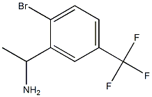 1-[2-bromo-5-(trifluoromethyl)phenyl]ethan-1-amine 结构式