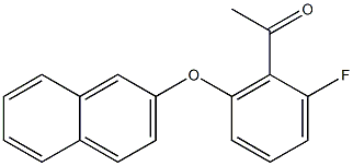 1-[2-fluoro-6-(naphthalen-2-yloxy)phenyl]ethan-1-one 结构式