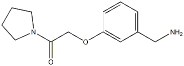 1-[3-(2-oxo-2-pyrrolidin-1-ylethoxy)phenyl]methanamine 结构式