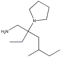 1-[3-(aminomethyl)-5-methylheptan-3-yl]pyrrolidine 结构式