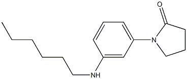 1-[3-(hexylamino)phenyl]pyrrolidin-2-one 结构式