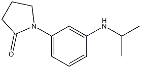 1-[3-(propan-2-ylamino)phenyl]pyrrolidin-2-one 结构式