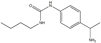 1-[4-(1-aminoethyl)phenyl]-3-butylurea 结构式