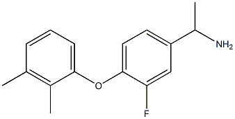 1-[4-(2,3-dimethylphenoxy)-3-fluorophenyl]ethan-1-amine 结构式