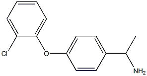 1-[4-(2-chlorophenoxy)phenyl]ethan-1-amine 结构式