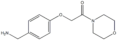 1-[4-(2-morpholin-4-yl-2-oxoethoxy)phenyl]methanamine 结构式