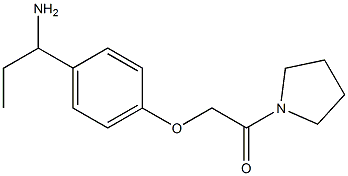 1-[4-(2-oxo-2-pyrrolidin-1-ylethoxy)phenyl]propan-1-amine 结构式