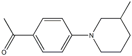1-[4-(3-methylpiperidin-1-yl)phenyl]ethan-1-one 结构式