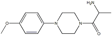 1-[4-(4-methoxyphenyl)piperazin-1-yl]-1-oxopropan-2-amine 结构式