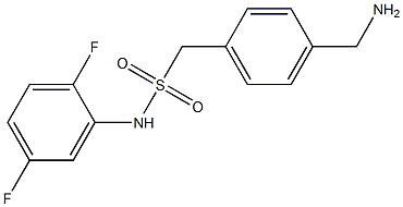 1-[4-(aminomethyl)phenyl]-N-(2,5-difluorophenyl)methanesulfonamide 结构式