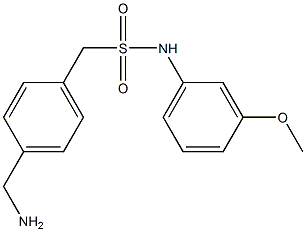 1-[4-(aminomethyl)phenyl]-N-(3-methoxyphenyl)methanesulfonamide 结构式