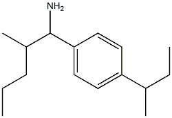 1-[4-(butan-2-yl)phenyl]-2-methylpentan-1-amine 结构式