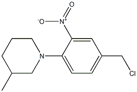 1-[4-(chloromethyl)-2-nitrophenyl]-3-methylpiperidine 结构式