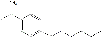 1-[4-(pentyloxy)phenyl]propan-1-amine 结构式