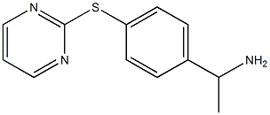 1-[4-(pyrimidin-2-ylsulfanyl)phenyl]ethan-1-amine 结构式