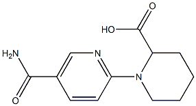 1-[5-(aminocarbonyl)pyridin-2-yl]piperidine-2-carboxylic acid 结构式