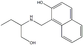 1-{[(1-hydroxybutan-2-yl)amino]methyl}naphthalen-2-ol 结构式