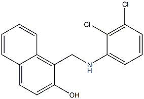 1-{[(2,3-dichlorophenyl)amino]methyl}naphthalen-2-ol 结构式