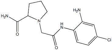 1-{[(2-amino-4-chlorophenyl)carbamoyl]methyl}pyrrolidine-2-carboxamide 结构式