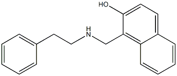 1-{[(2-phenylethyl)amino]methyl}naphthalen-2-ol 结构式