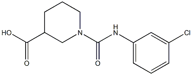 1-{[(3-chlorophenyl)amino]carbonyl}piperidine-3-carboxylic acid 结构式