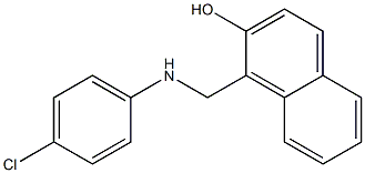 1-{[(4-chlorophenyl)amino]methyl}naphthalen-2-ol 结构式