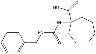 1-{[(benzylamino)carbonyl]amino}cycloheptanecarboxylic acid 结构式