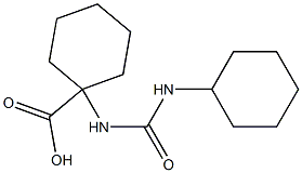 1-{[(cyclohexylamino)carbonyl]amino}cyclohexanecarboxylic acid 结构式