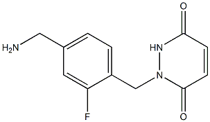 1-{[4-(aminomethyl)-2-fluorophenyl]methyl}-1,2,3,6-tetrahydropyridazine-3,6-dione 结构式