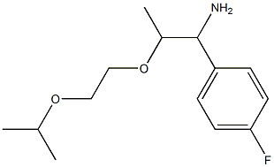 1-{1-amino-2-[2-(propan-2-yloxy)ethoxy]propyl}-4-fluorobenzene 结构式