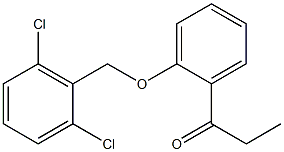 1-{2-[(2,6-dichlorophenyl)methoxy]phenyl}propan-1-one 结构式