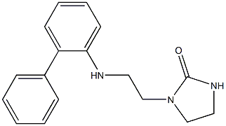 1-{2-[(2-phenylphenyl)amino]ethyl}imidazolidin-2-one 结构式