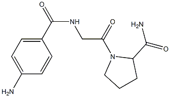 1-{2-[(4-aminophenyl)formamido]acetyl}pyrrolidine-2-carboxamide 结构式