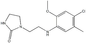1-{2-[(4-chloro-2-methoxy-5-methylphenyl)amino]ethyl}imidazolidin-2-one 结构式