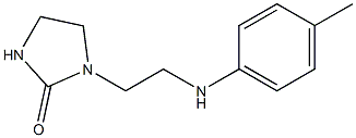 1-{2-[(4-methylphenyl)amino]ethyl}imidazolidin-2-one 结构式