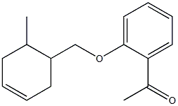 1-{2-[(6-methylcyclohex-3-en-1-yl)methoxy]phenyl}ethan-1-one 结构式