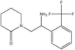 1-{2-amino-2-[2-(trifluoromethyl)phenyl]ethyl}piperidin-2-one 结构式