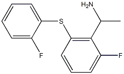 1-{2-fluoro-6-[(2-fluorophenyl)sulfanyl]phenyl}ethan-1-amine 结构式