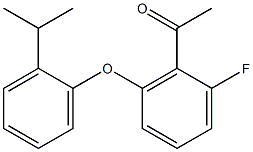 1-{2-fluoro-6-[2-(propan-2-yl)phenoxy]phenyl}ethan-1-one 结构式