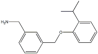 1-{3-[(2-isopropylphenoxy)methyl]phenyl}methanamine 结构式
