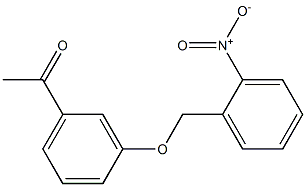 1-{3-[(2-nitrobenzyl)oxy]phenyl}ethanone 结构式