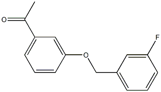 1-{3-[(3-fluorophenyl)methoxy]phenyl}ethan-1-one 结构式